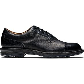 FootJoy Men\'s Premiere Cap Toe Golf Shoes 2153916-Black/Black/Black  Size 10.5 W, black/black/black
