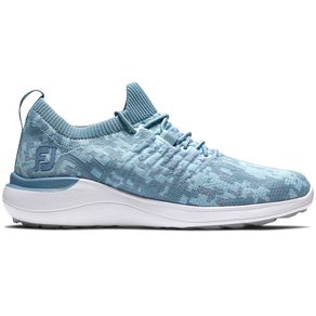 FootJoy Women\'s FJ Flex Spikeless Golf Shoes 2154641-Camo Blue  Size 9 M, camo blue
