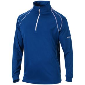 Columbia Men\'s Omni-Heat Range Session 1/4 Zip Pullover 2156232-Azul  Size lg, azul