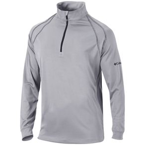 Columbia Men\'s Omni-Heat Range Session 1/4 Zip Pullover 2156242-Cool Gray  Size lg, cool gray