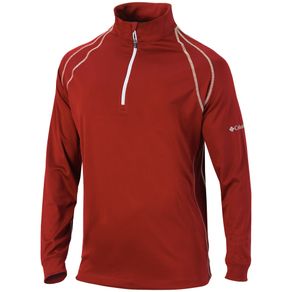 Columbia Men\'s Omni-Heat Range Session 1/4 Zip Pullover 2156246-Intense Red  Size md, intense red