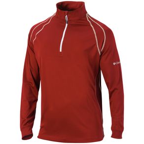 Columbia Men\'s Omni-Heat Range Session 1/4 Zip Pullover 2156247-Intense Red  Size lg, intense red