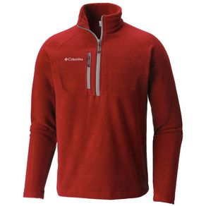 Columbia Men\'s Fast Trek III Half Zip Fleece 2156276-Intense Red  Size md, intense red