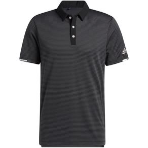adidas Men\'s HEAT.RDY Micro-Stripe Polo 2158694-Carbon/Black  Size md, carbon/black