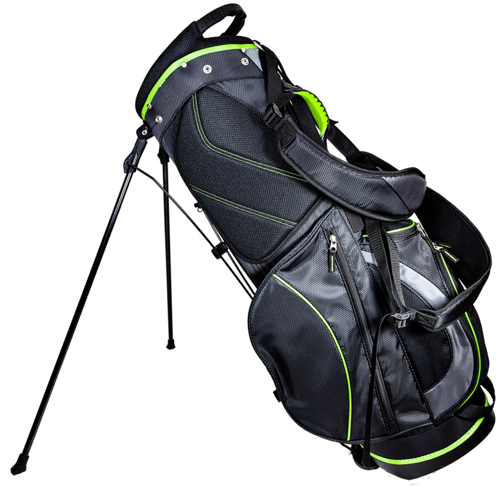 Club Champ Deluxe Carry Stand Bag, Black/Gray