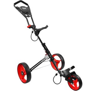 IZZO Rover II - 3 Wheel Push Cart 2158962-Red, red