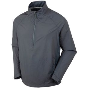Sunice Men\'s Owen Packable Half Zip Wind Jacket 2159072-Charcoal/Black  Size 3xl, charcoal/black