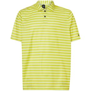 Oakley Men\'s Step Shade Stripe RC Polo 2160408-Sunny Lime  Size lg, sunny lime