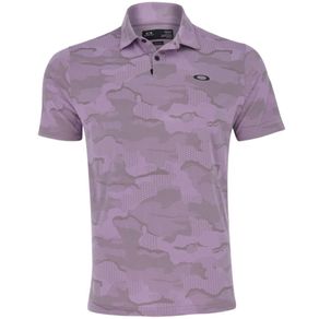 Oakley Men\'s Jaquard Camo Polo 2160599-Dusty Lavender  Size xl, dusty lavender