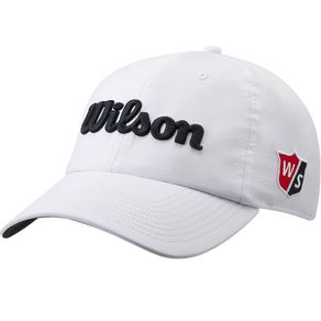 Wilson Men\'s Pro Tour Hat 2160721-White/Black  Size one size fits all, white/black