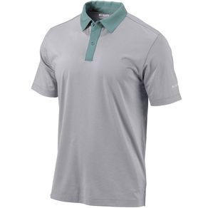 Columbia Men\'s Omni-Wick Hybrid Polo 2161505-Cool Gray  Size lg, cool gray