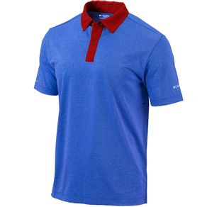 Columbia Men\'s Omni-Wick Hybrid Polo 2161508-Hyper Blue  Size sm, hyper blue