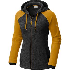 Columbia Women\'s Darling Days Full Zip Hoodie 2161581-Black/Aztec Gold  Size md, black/aztec gold