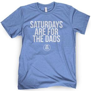 Barstool Sports Men\'s Saturdays Are For The Dads T-Shirt 2161600-Blue  Size sm, blue