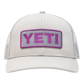 YETI Mid-Pro Logo Badge Trucker Hat 2161806-Light Gray  Size one size fits most, light gray
