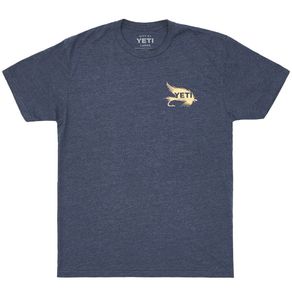 YETI Men\'s Flies T-Shirt 2161810-Midnight Navy  Size sm, midnight navy