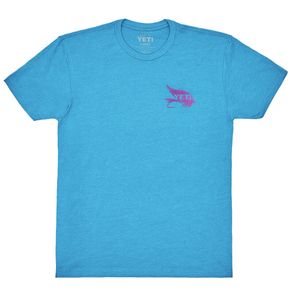 YETI Men\'s Flies T-Shirt 2161821-Teal  Size 3xl, teal