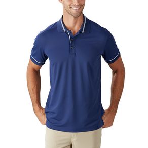 Bobby Jones Men\'s R18 Tech Pique Solid Polo 2161880-Navy/White  Size md, navy/white