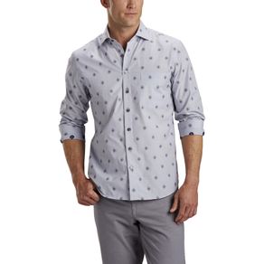 Bobby Jones Men\'s R18 Lux Coupe Mini Gri Long Sleeve Button Down 2162231-Navy  Size xl, navy