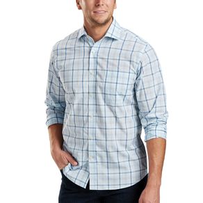 Bobby Jones Men\'s R18 Lux Cotton Jack Flash Button Down 2162266-Blue  Size 2xl, blue