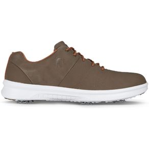 FootJoy Men\'s Contour Casual Golf Shoes 2162462-Brown/Brown/Orange  Size 8.5 M, brown/brown/orange