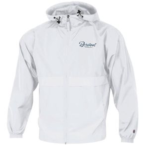 Barstool Sports Men\'s Golf X Champion Packable Jacket 2162476-White/Navy  Size lg, white/navy