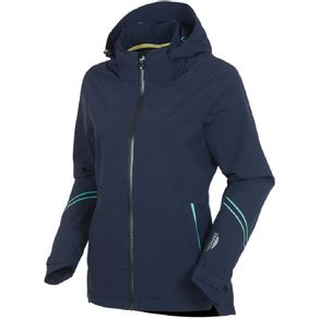 Sunice Women\'s Waterproof Robin Zephal Z-Tech Hooded Full-Zip Jacket 2162642-Midnight/Spearmint Green  Size 2xl, midnight/spearmint green