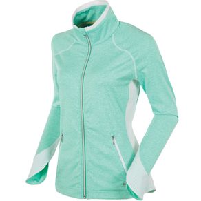 Sunice Women\'s Esther SuperliteFX Stretch Jacket 2162650-Spearmint Green Melange/Pure White  Size sm, spearmint green melange/pure white
