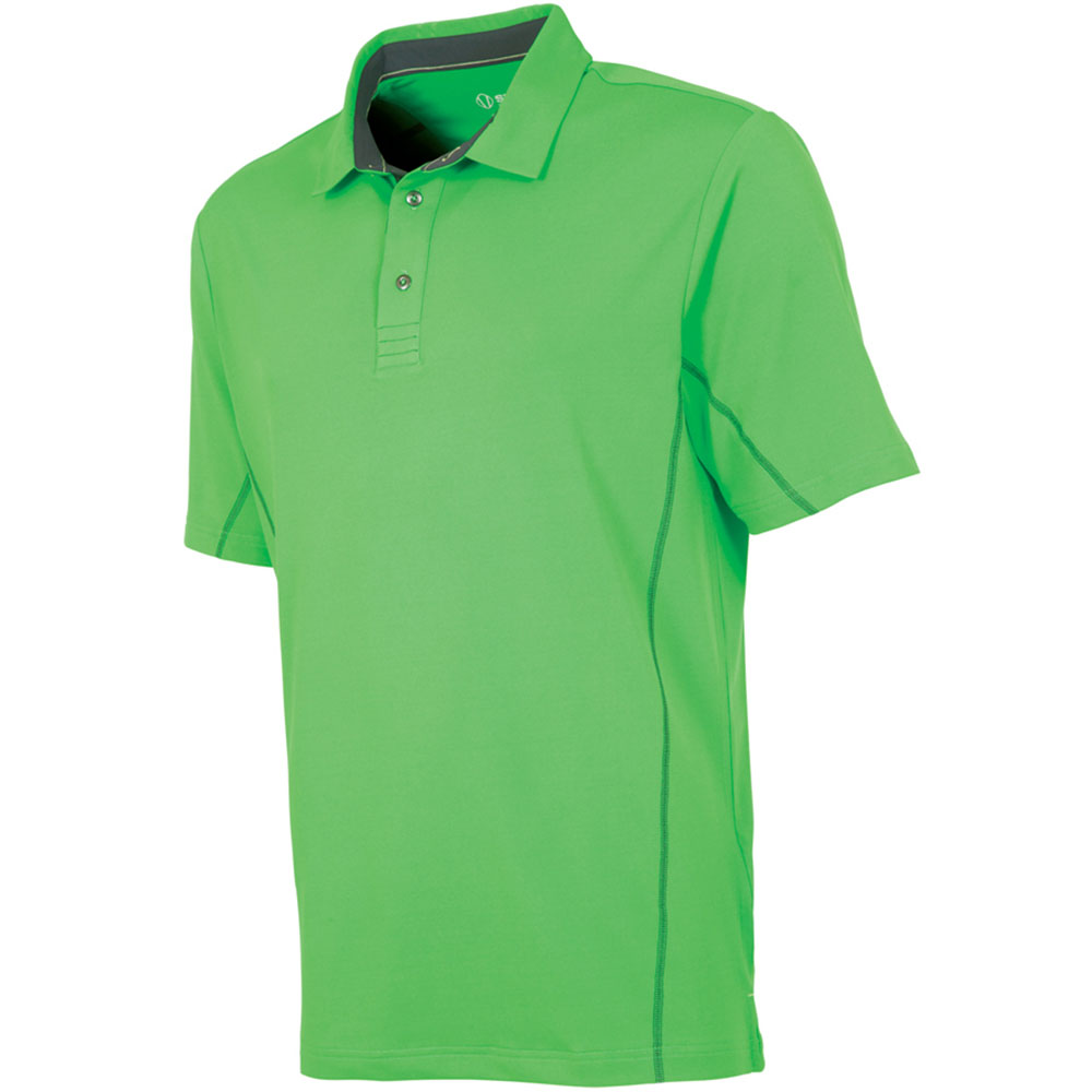 Sunice Men\'s Kole Coolite Stretch Polo  Size 2XL, Electric Green/Citrus