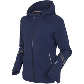 Sunice Women\'s Waterproof Robin Zephal Z-Tech Hooded Full-Zip Jacket 2162807-Midnight/Golden Glow  Size xs, midnight/golden glow