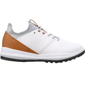 Athalonz Unisex EnVe Golf Performance Spikeless Golf Shoe 2164011-White/Tan  Size 7 M, white/tan