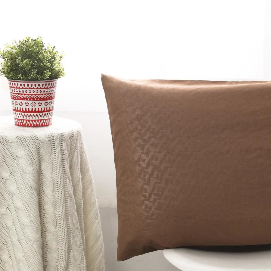 Lorient Home King Polyester Bed Sheet in Brown | 01-90-EMB-K-T