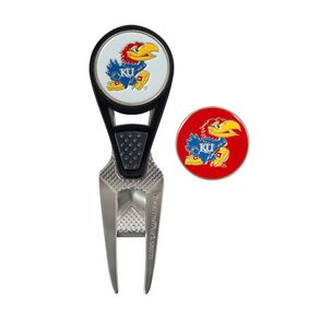 NCAA Repair Tool and Ball Marker 298289-University of Kansas Jayhawks