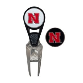 NCAA Repair Tool and Ball Marker 298306-University of Nebraska Cornhuskers, University of Nebraska Cornhuskers