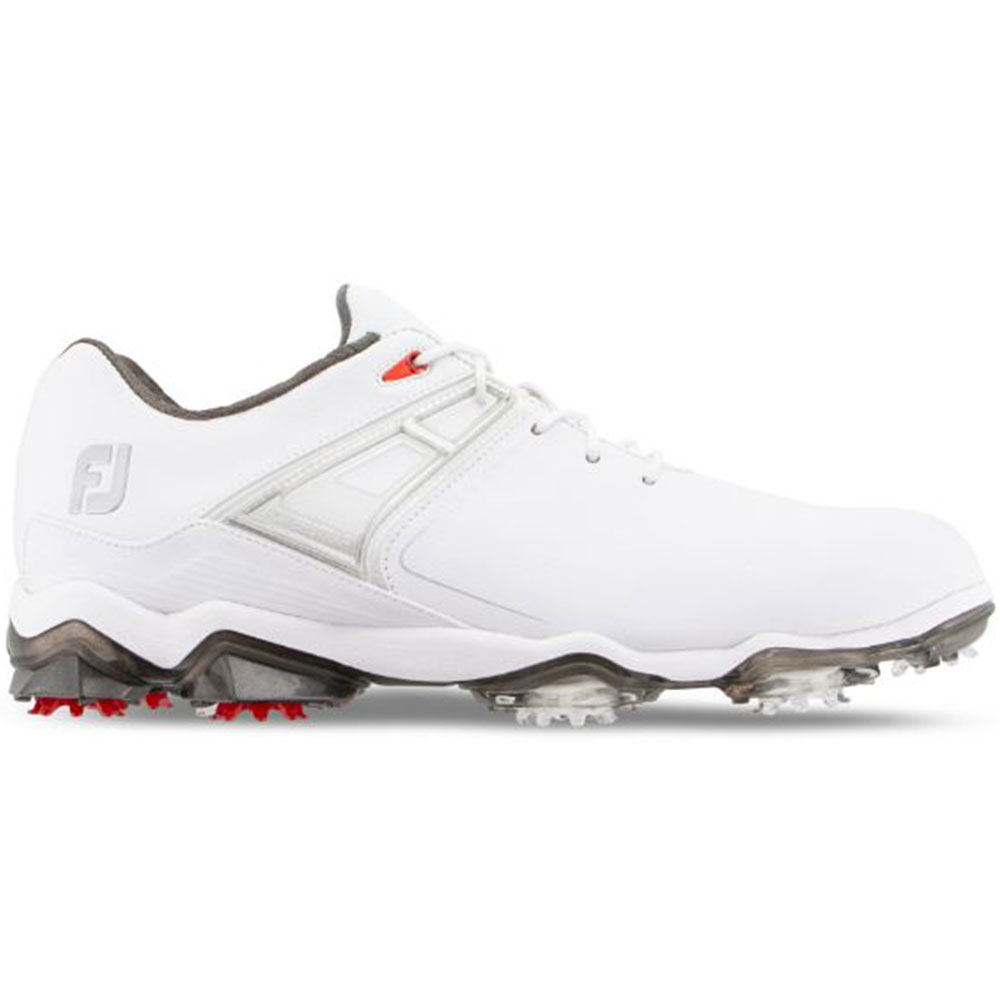 FootJoy Men\'s Tour X Golf Shoes  Size 12, White/Red