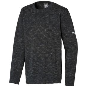 Puma Juniors\' Crewneck Boys Sweater 3005614-Puma Black Heather  Size sm, puma black heather