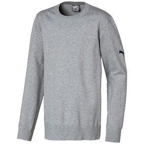 Puma Juniors\' Crewneck Boys Sweater 3005624-Quarry Heather  Size sm, quarry heather