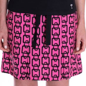 Golftini Women\'s Connector Performance Pleat Skort 3 Size 0 Size 06481-Black/Hot Pink  Size 0, black/hot pink