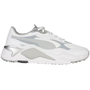 Puma Men\'s RS-G Spikeless Golf Shoes 3013050-White/Quiet Shade/Quarry  Size 9 M, white/quiet shade/quarry