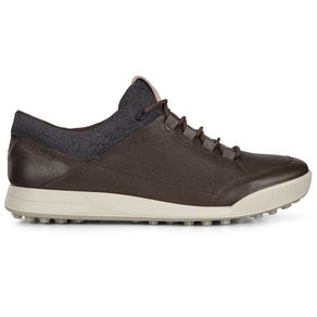 ECCO Men\'s Golf Street Retro Spikeless Golf Shoes 3015332-Mocha  Size euro45, mocha