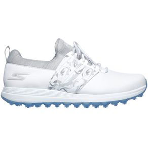Skechers Women\'s Go Golf Max Lag Spikeless Golf Shoes 3015378-White/Gray  Size 5.5 M, white/gray