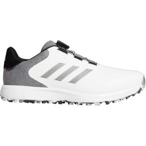 adidas Men\'s S2G BOA Spikeless Golf Shoes 3016689-White/Black/Gray  Size 10.5 M, white/black/gray