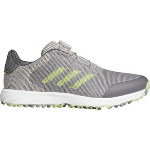 adidas Men\'s S2G BOA Spikeless Golf Shoes 3016701-Gray/Yellow/Gray  Size 9 M, gray/yellow/gray