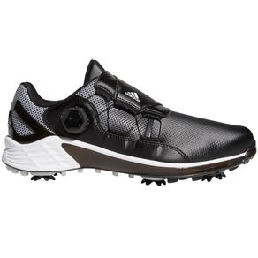 adidas Men\'s ZG21 BOA Golf Shoes 3016950-Black/White/Light Solar Gray  Size 14 M, black/white/light solar gray