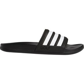adidas Men\'s Adilette Slide Sandal Shoes 3017214-Black/White/Black  Size 4/4.5 M, black/white/black
