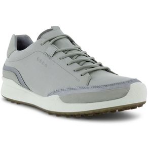 ECCO Biom Hybrid 1 Golf Shoes 3018970-White/Silver Metallic/Concrete  Size euro40, white/silver metallic/concrete