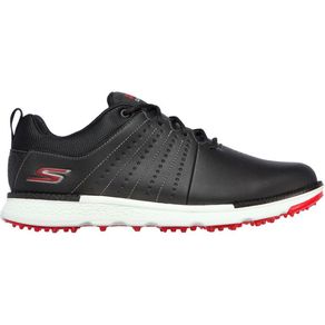 Skechers Men\'s GO GOLF Elite Tour SL Spikeless Golf Shoes 3019233-Black/Red  Size 12 W, black/red