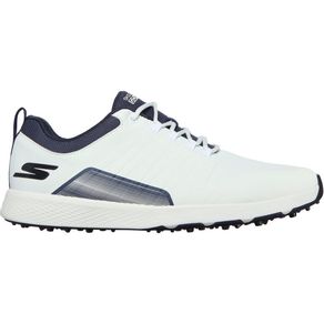 Skechers Men\'s GO GOLF Elite 4-Victory Spikeless Golf Shoes 3019525-White/Navy  Size 8 M, white/navy