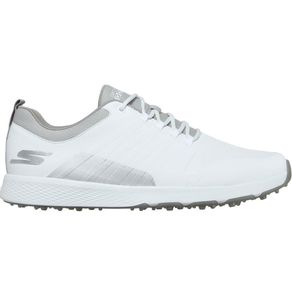Skechers Men\'s GO GOLF Elite 4-Victory Spikeless Golf Shoes 3019564-White/Gray  Size 9.5 W, white/gray