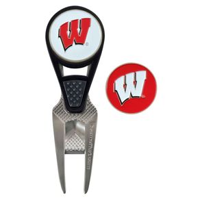 NCAA Repair Tool and Ball Marker 304651-University of Wisconsin at Madison Badgers, University of Wisconsin at Green Bay Phoenix
